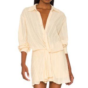 Free People Tara Twist Mini Dress Vanilla Cake size S